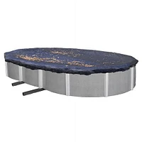 Blue Wave Couverture de piscine filet para-feuilles hors-terre - ovale