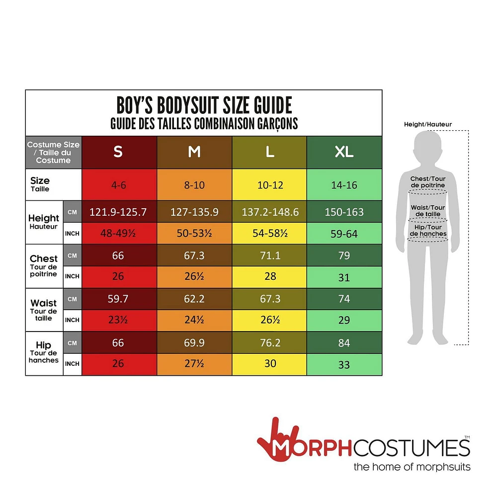 Morphsuits Urban Legend The Rake Skinsuit Halloween costume for children, Medium