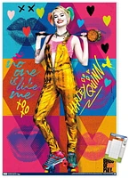 DC Comics Movie - Birds of Prey - Harley Quinn - Hammer Wall Poster, 22.375" x 34"