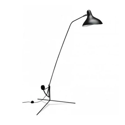 Lampe Simmon en structure en acier en noir