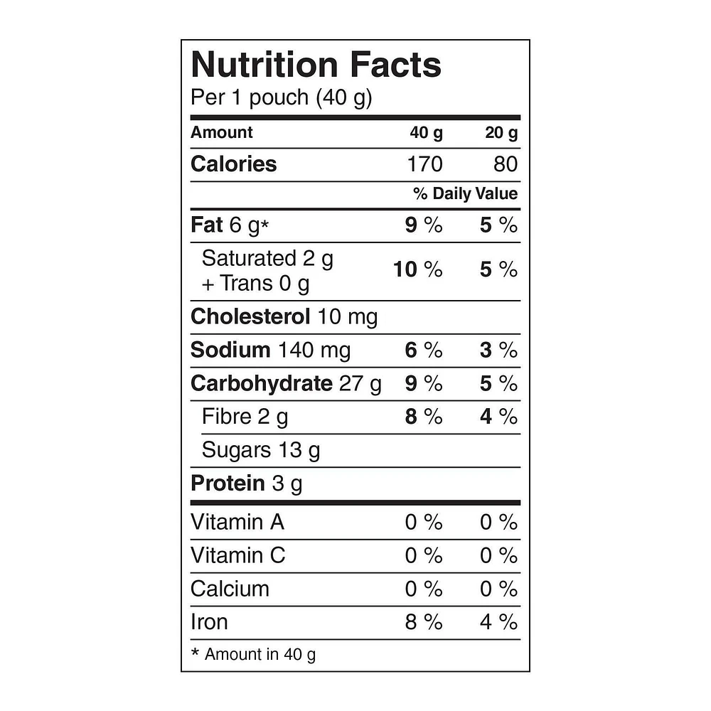 Bear Paws Chocolate Chip Cookies, Dare, 240 g