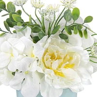 Pot de pivoines et hortensias Artificielle