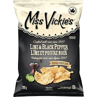 Croustilles cuites à la marmite Miss Vickie’s Saveur Lime et poivre noir 200 g