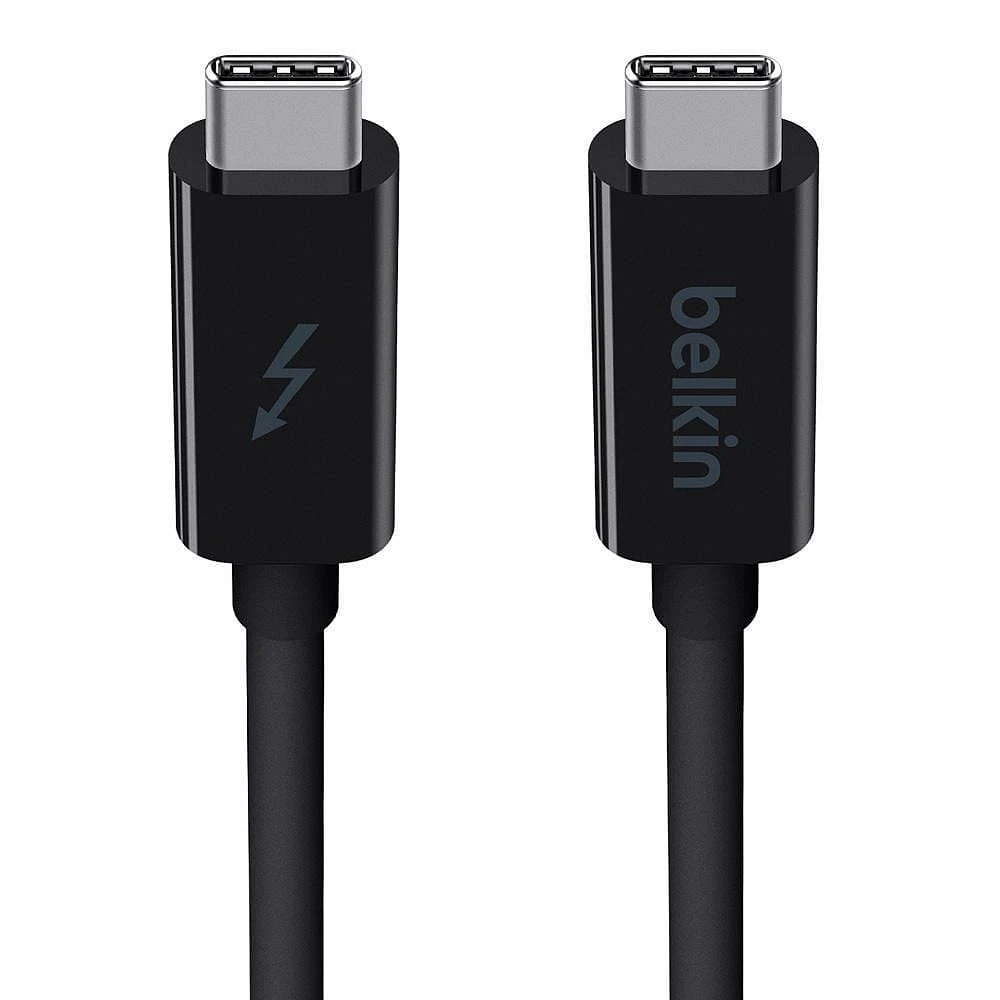 Belkin Thunderbolt 3 USB C to USB C 3.3ft/1M Long Data Transfer Power Cable with 20 Gbps Data Transfer Speed & Up To 10 Gbps for USB3.1 Devices - Supporting Thunderbolt, 4K & Ultra HD Display (Black)