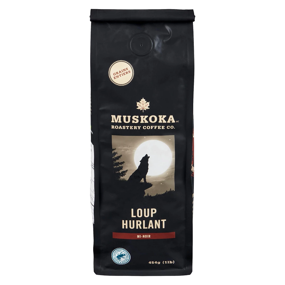 Grains de café entier Howling Wolf de Muskoka Roastery