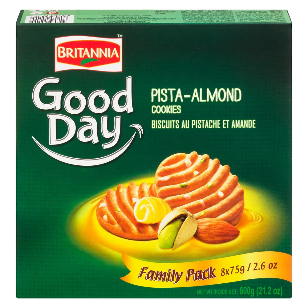Britannia Goodday Pista Badam Pack familial Biscuits Pista Badam