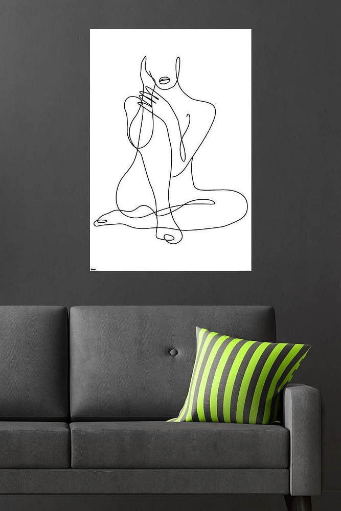 Femme - Dessin au trait continu