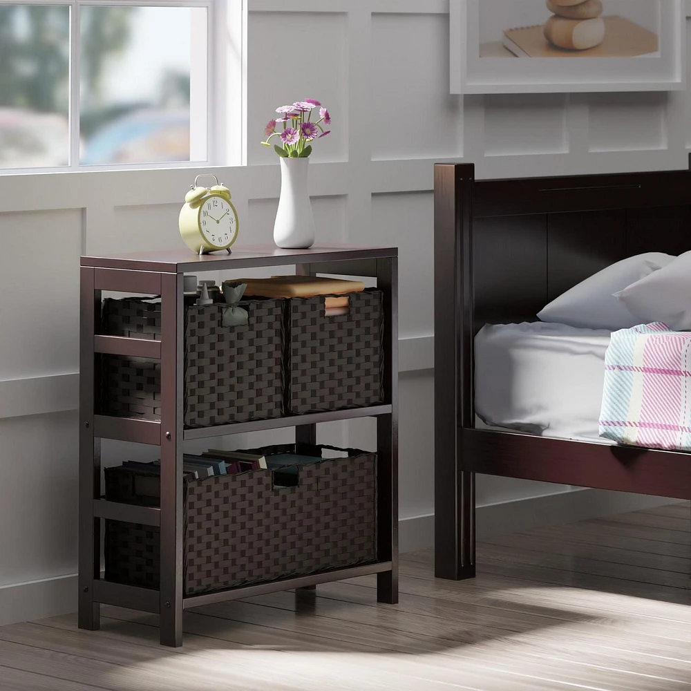 Leo 4pc Storage Shelf with Basket Set