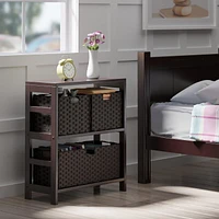 Leo 4pc Storage Shelf with Basket Set