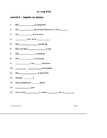 Trousse de présentation Poster Pals d'une petite histoire pour la classe de FLS/Matrices reproductibles « Le passé composé »