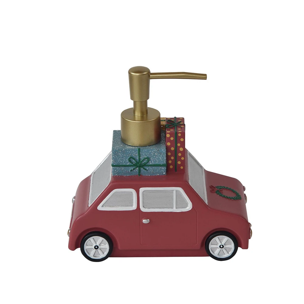 Pompe à savon rose pour voiture holidaytime