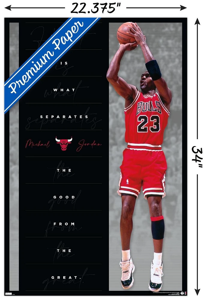 Michael Jordan - Heart Wall Poster
