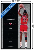 Michael Jordan - Heart Wall Poster