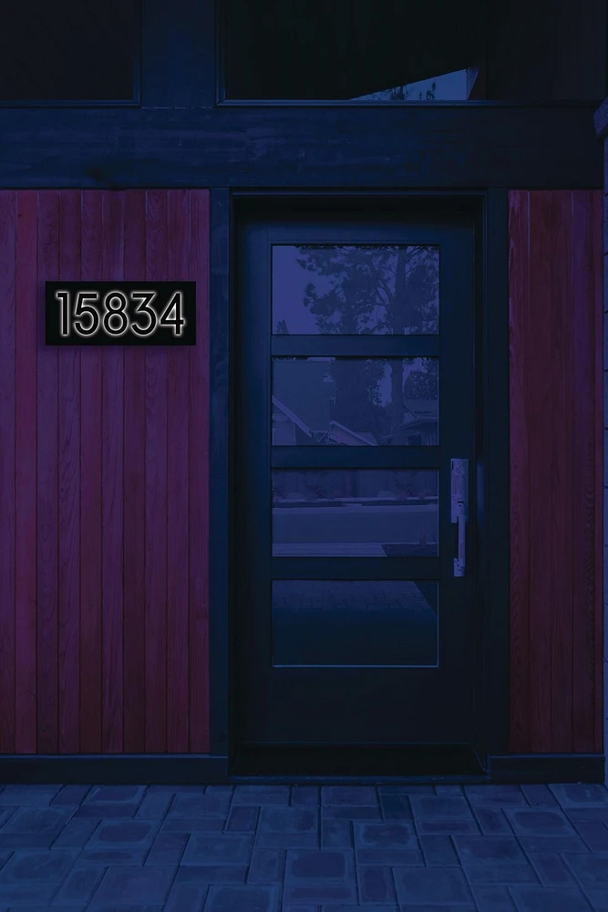 Backlit LED House Number