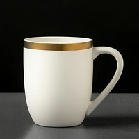 Thyme & Table Stoneware Mug, Everest Collection, White, Mug
