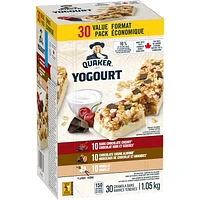 Quaker Yogourt Granola Bars, 30 ct, Value Pack, 1.05 kg