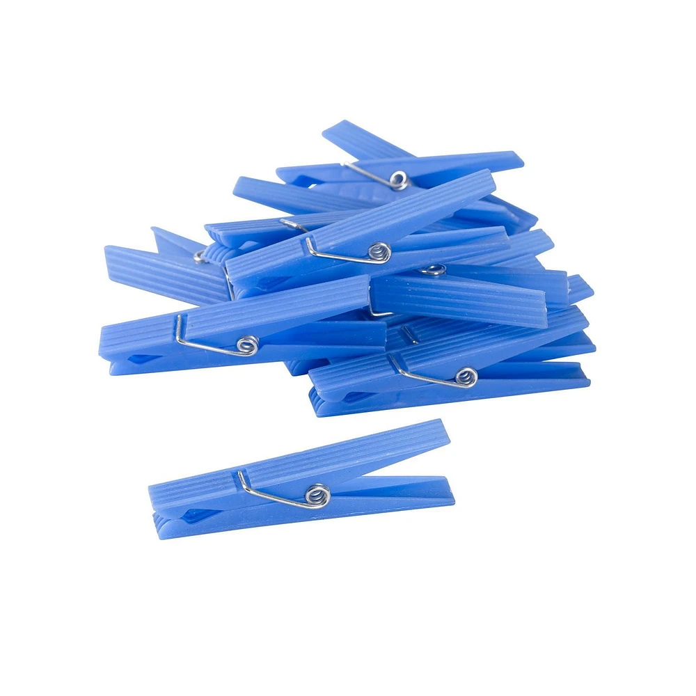30 Épingles à linge en plastique de neatfreak! Bleu
