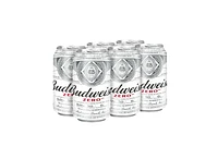 Budweiser Zero Non-Alcoholic Beer 6x355ml Cans, 0.0% Fully Brewed Non-Alcoholic Beer