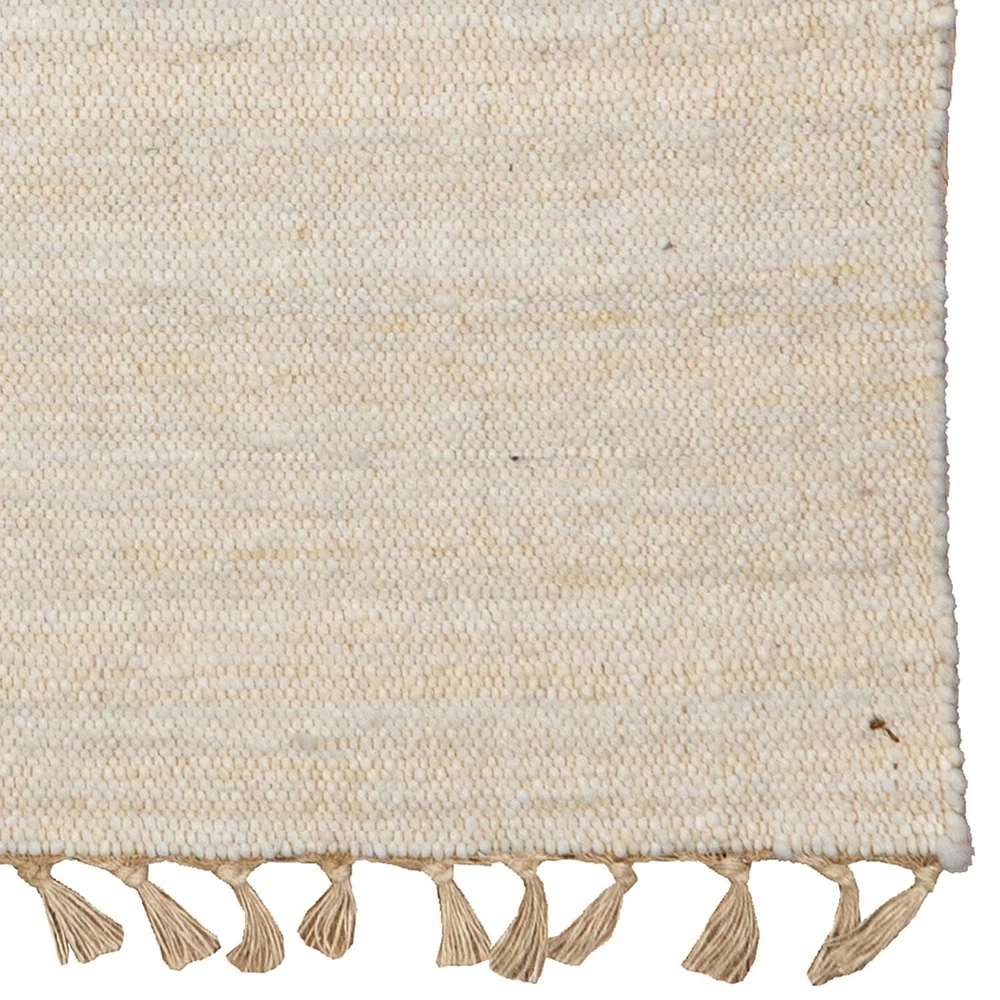 Tapis d'appoint Berbère Verginia naturel & ivoire de 1 pi 10 po x 2 pi 10 po