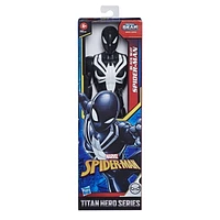 Marvel Spider-Man : Titan Hero Series - Figurine de super-héros Black Suit Spider-Man de 30 cm, jouet génial pour enfants, à partir de 4 ans