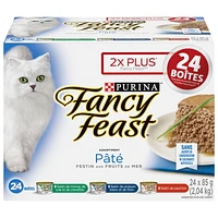 Fancy Feast Seafood Supper Pate Variety Pack, Wet Cat Food 24 X 85g, 24 X 85g