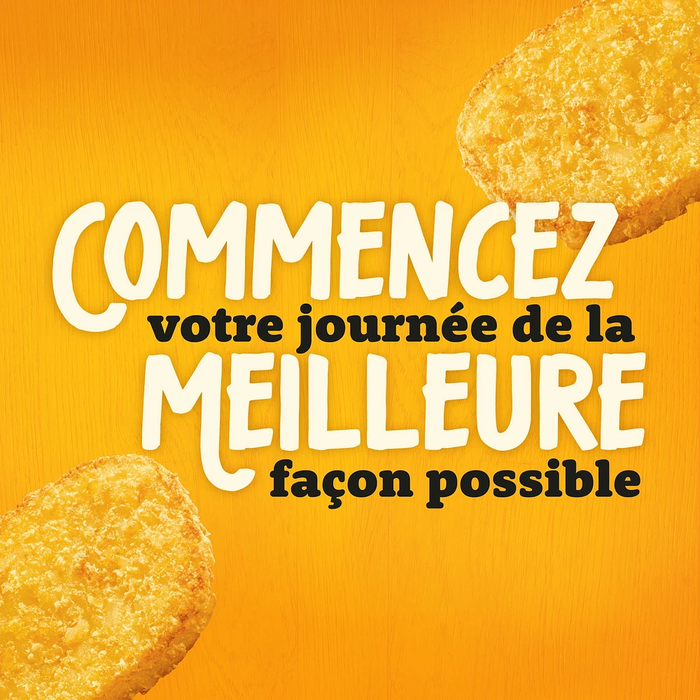 Galettes de pommes de terre classiques McCainᴹᴰ, Fabriqué au Canada à partir d'ingrédients canadiens et importés Paquet de 20