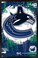 NHL Vancouver Canucks - Maximalist Logo 23 Wall Poster, 22.375" x 34"