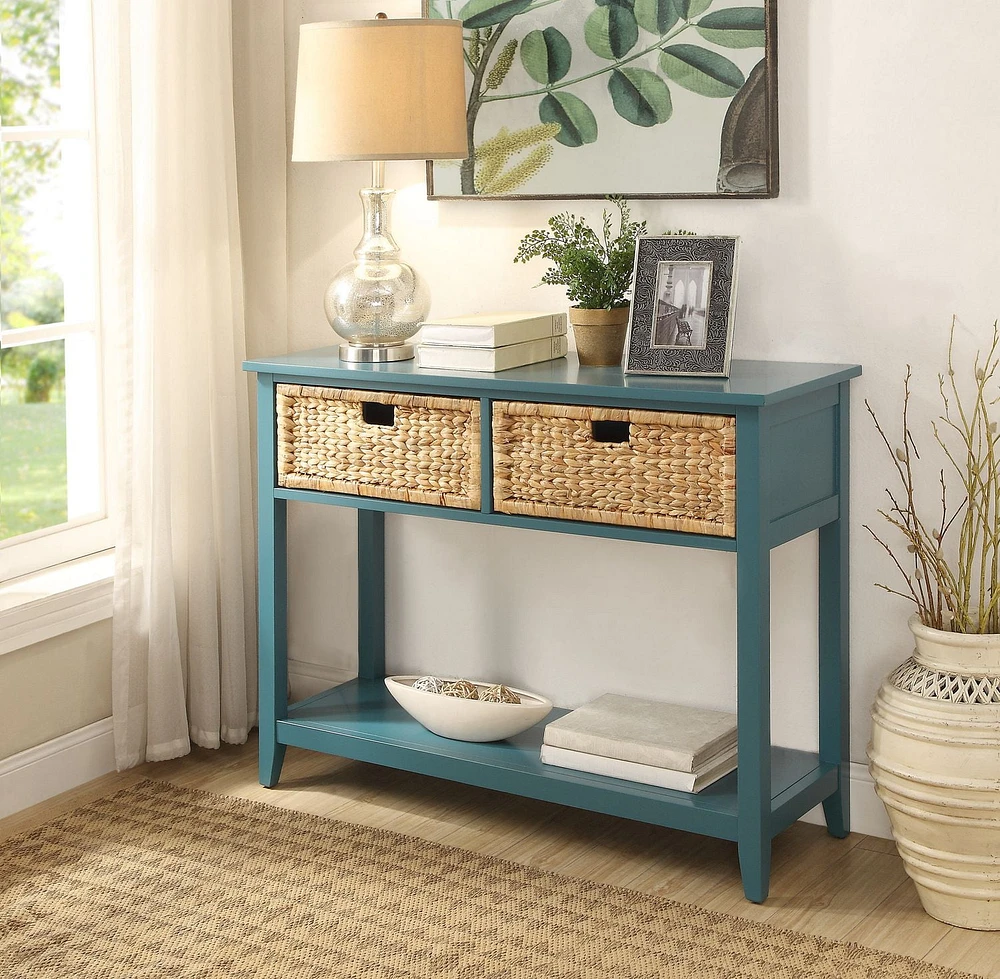 Console Flavius d'ACME, bleu sarcelle