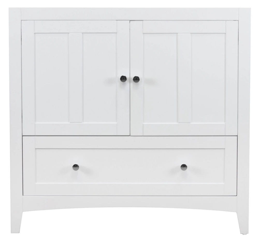 Imaginations Américaines  34.5 pouces W Vanity Base Blanc