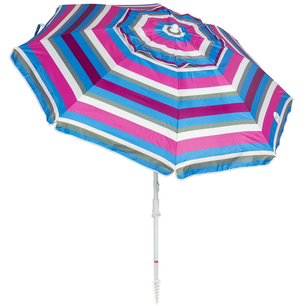 Parasol de 2,13 m (7 pi) avec ancrage de plage Rio Beach