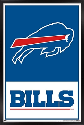 NFL Buffalo Bills - Logo 21 Wall Poster, 14.725" x 22.375" Framed