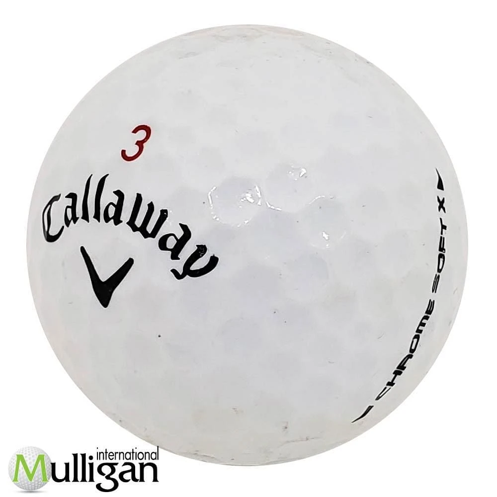 12 Balles Callaway Chrome Soft, #10177 12 balles de golf recyclées
