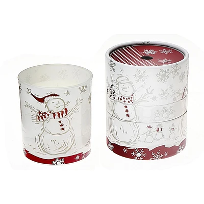 Bougie Parfumée En Verre Bonhomme De Neige 10,6 Oz, Canneberge Et Cassis