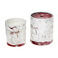 Bougie Parfumée En Verre Bonhomme De Neige 10,6 Oz, Canneberge Et Cassis