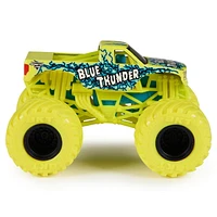 Monster Jam, Official Blue Thunder Monster Truck, Die-Cast Vehicle, 1:64 Scale, Kids Toys for Boys Ages 3 and up, Blue Thunder
