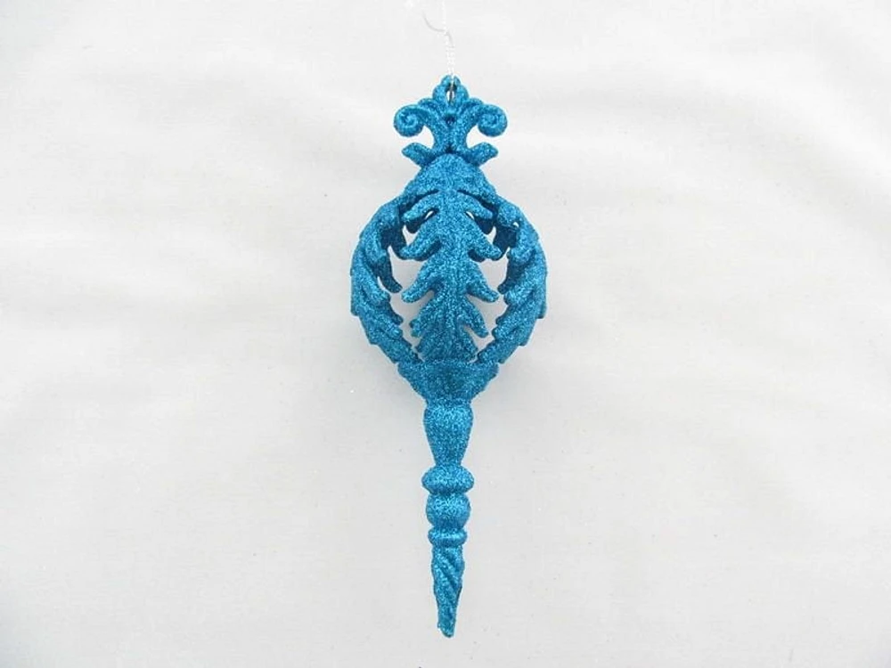 Holiday Times Glitter Ball Finial