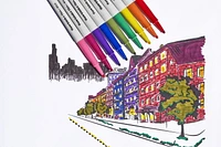 Stylos Paper Mate Flair, feutre, pointe audacieuse (1,2 mm), couleurs assorties, 16 unités