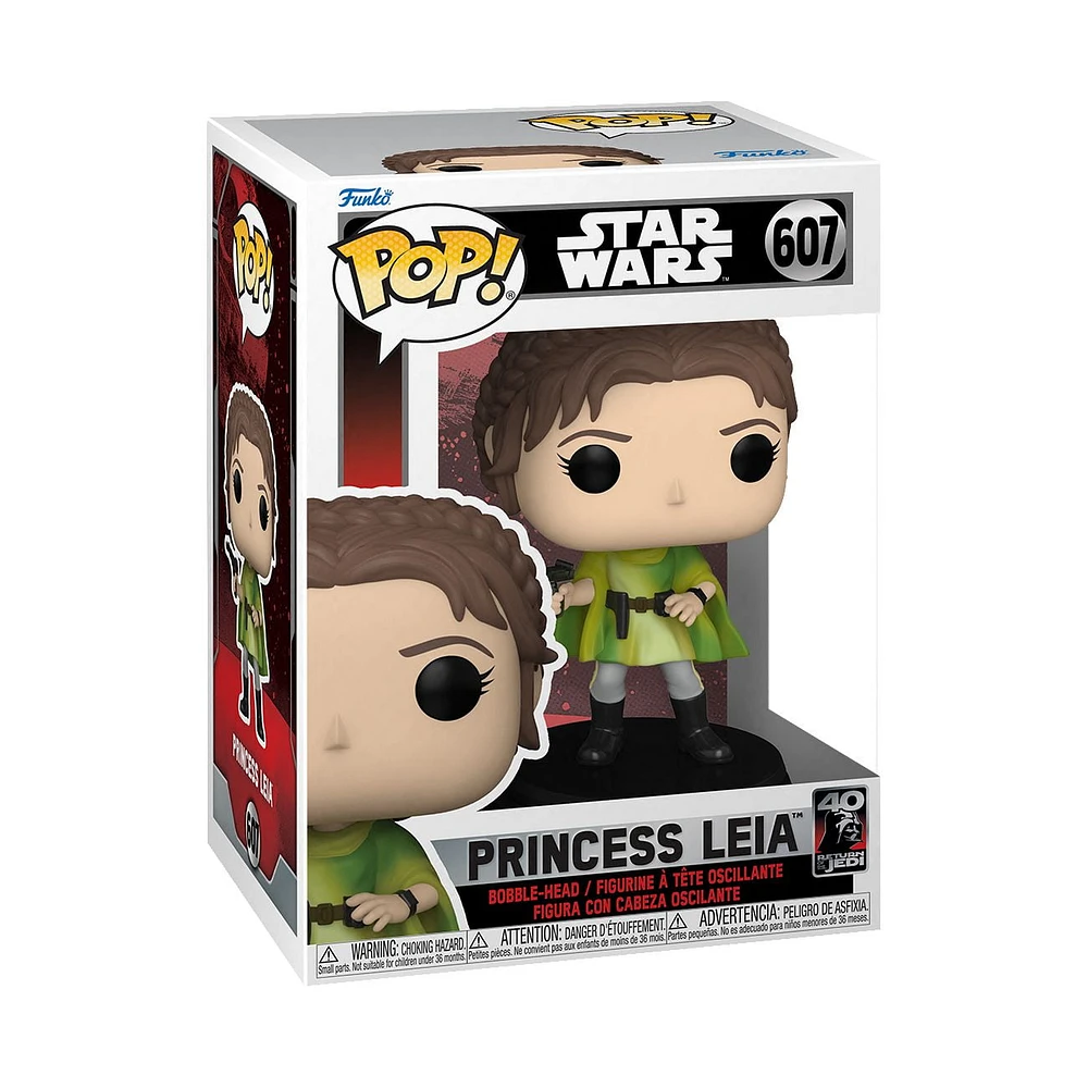 Funko Pop! Star Wars: Return of the Jedi 40E Anniversaire - Princess Leia Bobblehead En Vinyle