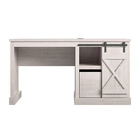 Ameriwood Home Knox County Single Pedestal Computer Desk, Rustic White