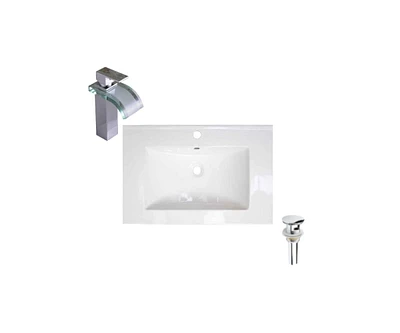 DROP Bath and Kitchen DR091429 Bathroom Vanity Top Set