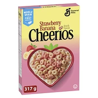 Cheerios Strawberry Banana Breakfast Cereal,  Whole Grains, 317 g