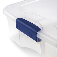 Sterilite Ultra™ 62 L Stadium Blue Wheeled Underbed Storage Box, 62 L