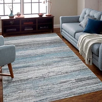 Rug Branch Emir Collection Tapis abstrait hydrofuge moderne