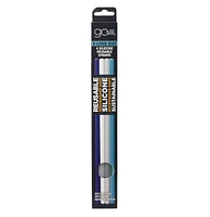 Pailles extra longues GoSili, paquet de 4 Mer/Brouillard/Givre/Violet