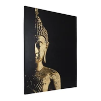 Buddah Embellished 46 x 36 Canvas Art, 46in H x 36in W