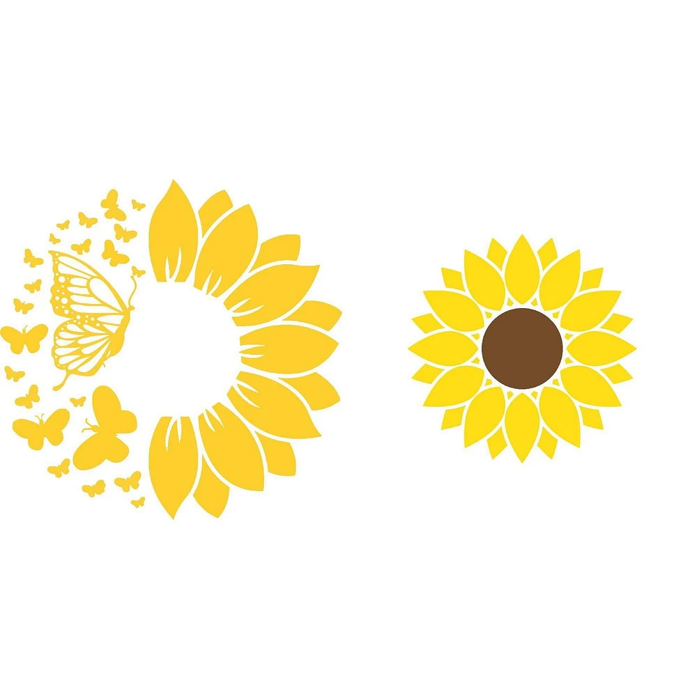 Swedish Dish Cloth Sunflower and Butterfly Set of 2