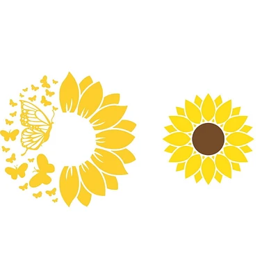 Swedish Dish Cloth Sunflower and Butterfly Set of 2
