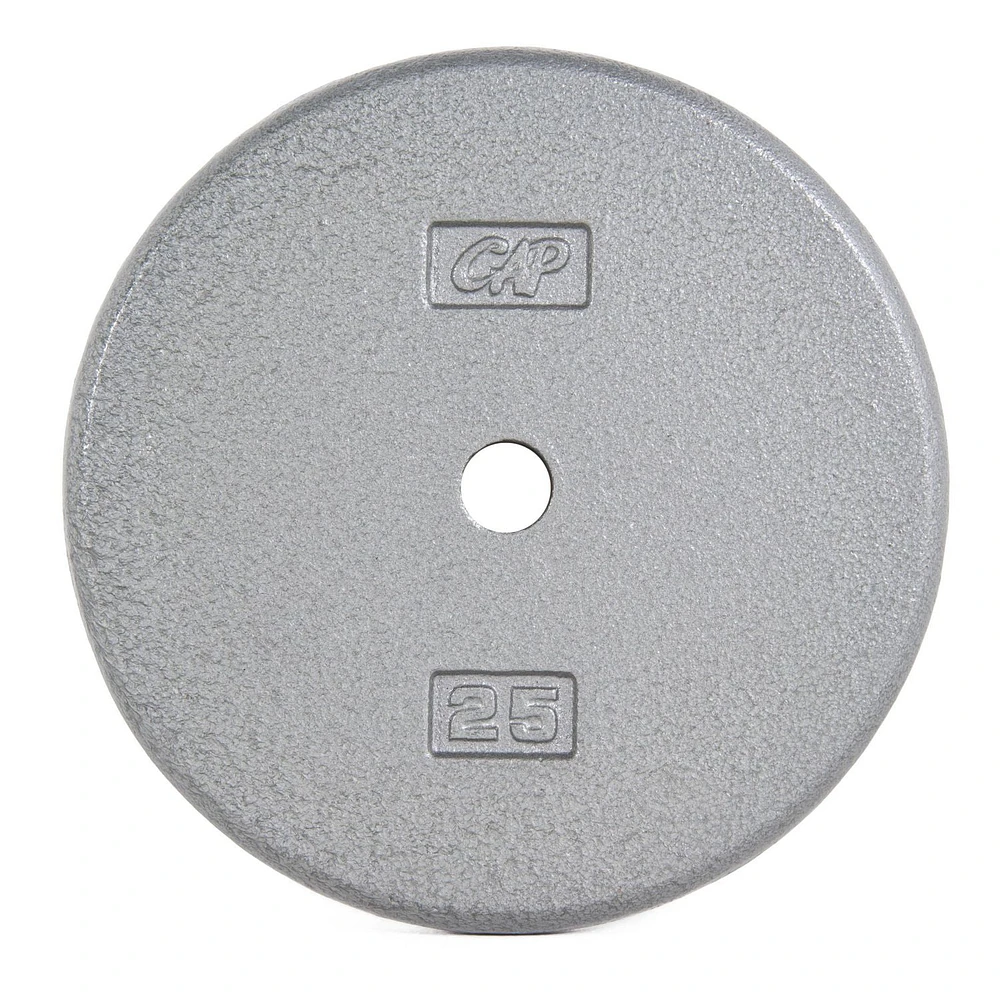 CAP Barbell Standard Cast Iron Weight Plate, 50 lb, Gray