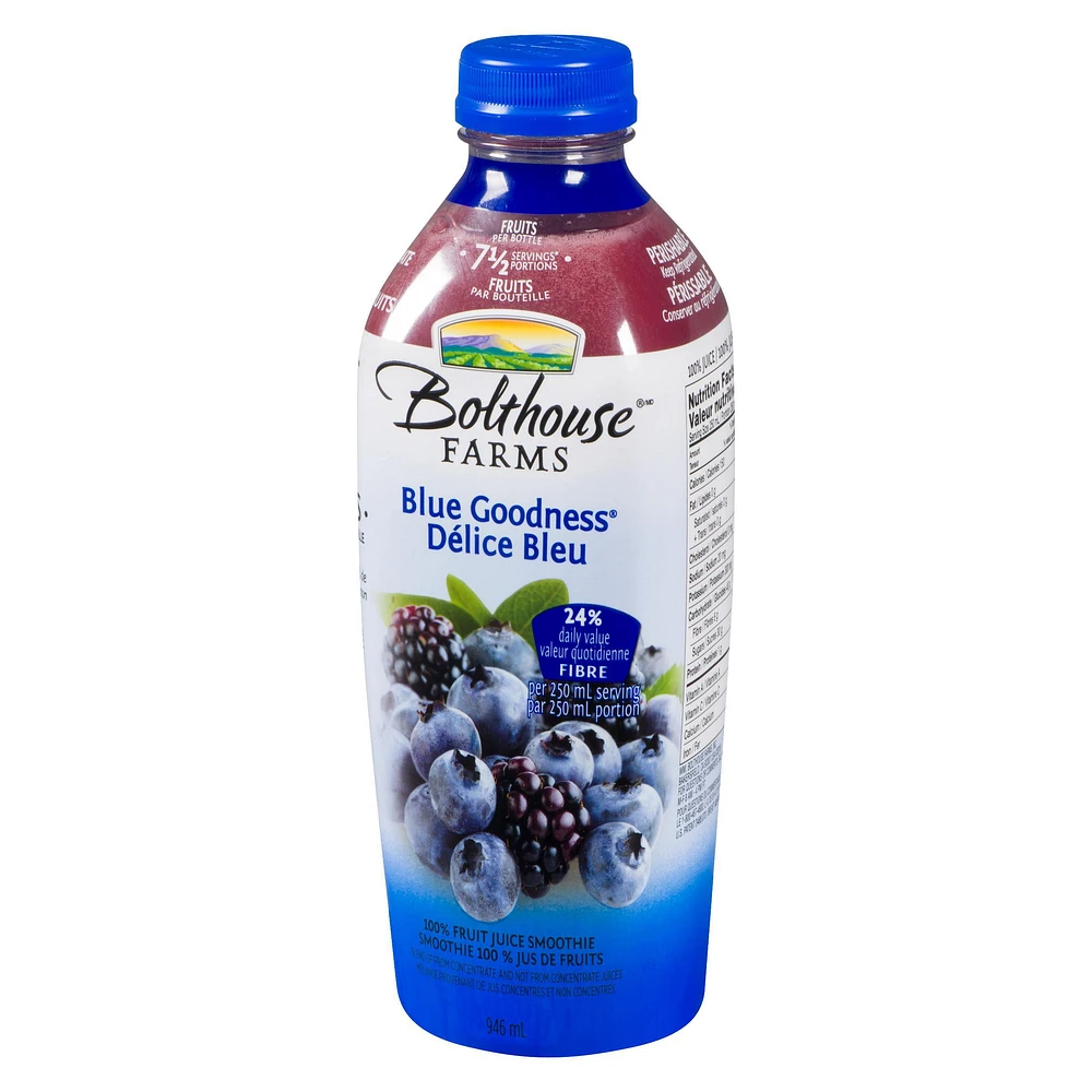 Bolthouse Farms Blue Goodness Fruit Juice Smoothie, 946 mL