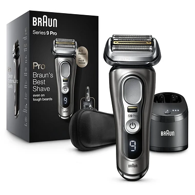 Rasoir électrique rechargeable Series 9 Pro 9465cc pour hommes, peau sèche et mouillée, système Nettoyage et recharge
